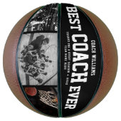 Moderne BESTE COACH EVER Cool Trendy Photo Collage Basketbal (Verticaal)
