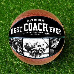 Moderne BESTE COACH EVER Koel Unieke fotocollage Basketbal