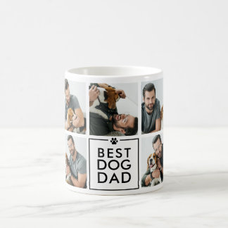 Moderne Beste Hond Papa 7-Foto Collage Koffiemok