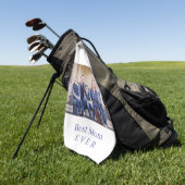 Moderne Beste Mam Ooit Foto Blauwe Golf Handdoek (Groen)