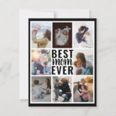 Moderne beste mam ooit zwart-wit foto collage (Voorkant)