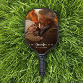 Moderne beste opa of grootouder foto pickleball paddle