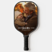 Moderne beste opa of grootouder foto pickleball paddle (Voorkant)