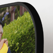 Moderne beste opa ooit 2 fotocollage pickleball paddle (Links Detail)