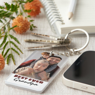Moderne beste opa ooit Fotosleutelhanger Sleutelhanger