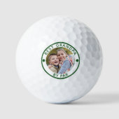 Moderne BESTE OPA VAN PAR Photo Golf Balls Golfballen (Voorkant)