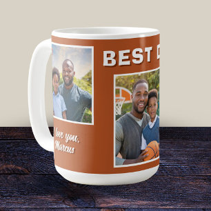 Moderne Beste Papa Ooit 3 Foto Collage Vader Koffiemok