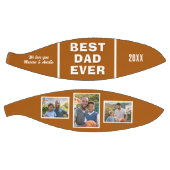 Moderne beste papa ooit 3 fotocollage Vaderdag Basketbal (Panelen)