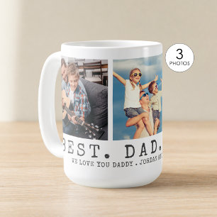 Moderne BESTE PAPA OOIT 3 Foto's Persoonlijk Koffiemok