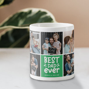 Moderne 'Beste papa ooit' 9 foto-aandenken Koffiemok