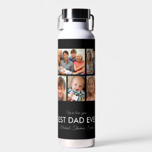 Moderne beste papa ooit Aangepaste vader foto coll Waterfles