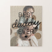 Moderne beste papa ooit foto legpuzzel (Verticaal)