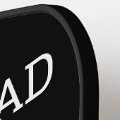 Moderne Beste Papa OOIT Foto Vaderdag Custom Pickleball Paddle (Links Detail)