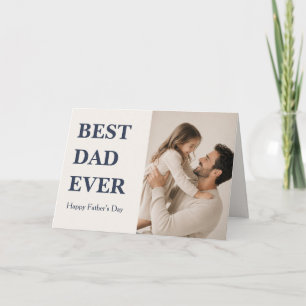 Moderne 'Beste Papa Ooit' Fotokaart Kaart
