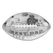 Moderne Beste Papa Typografie Vaderdag 3 Foto American Football (Voorkant)