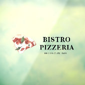 Moderne beste pizza in de stad Professional Raamsticker (Vel 3)