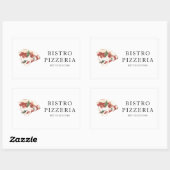 Moderne beste pizza in de stad Professional Rechthoekige Sticker (Vel)