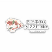Moderne beste pizza in de stad Professional Sticker (Voorkant)