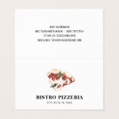 Moderne beste pizza in de stad Professional Visitekaartjes (Buitenkant ongevouwen)