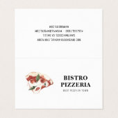Moderne beste pizza in de stad Professional Visitekaartjes (Buitenkant ongevouwen)