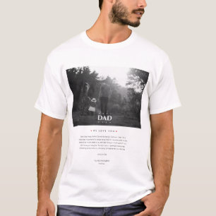 Moderne beste vader ooit Foto Funny Vaderdag T-shirt