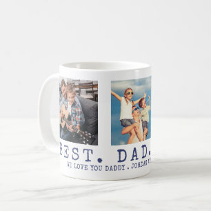 Moderne BESTE VADER OOIT Foto Persoonlijk Blauw Koffiemok