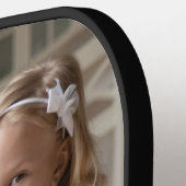 Moderne beste vader ooit foto zwart afspelen pickleball paddle (Links Detail)