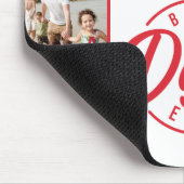 Moderne beste vader ooit fotocollage muismat (Hoek)