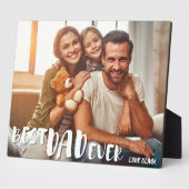 Moderne beste vader ooit Photo Collage vaders dag Fotoplaat (Zijkant)