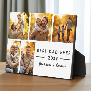 Moderne beste vader ooit Vaderdag Foto Collage Fotoplaat