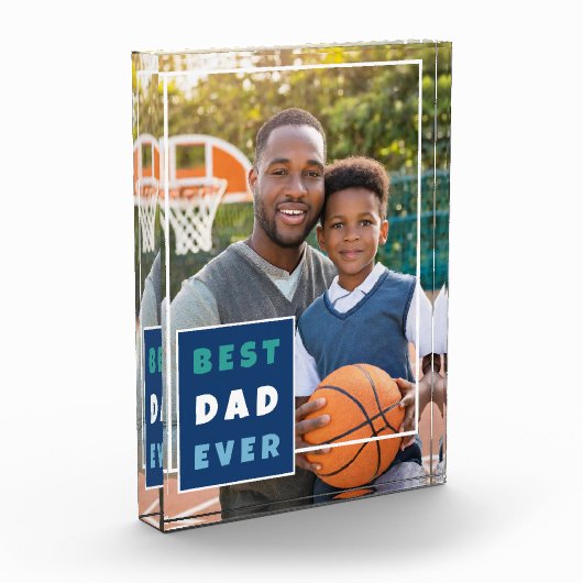 Moderne beste vader ooit Vaderdag Fotoblokken (Links)