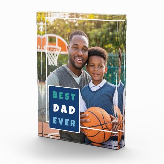 Moderne beste vader ooit Vaderdag Fotoblokken (Rechts)