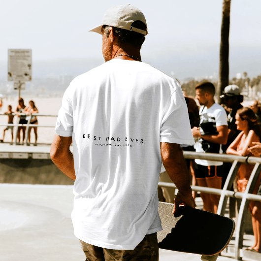 Moderne beste vader ooit Vaderdag van Twins T-shirt