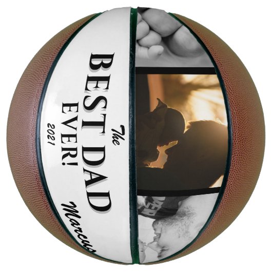 Moderne beste vader op dag van vader 3 Foto Basketbal (Verticaal)