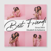 Moderne beste vrienden 4 foto collage cadeau (Voorkant)