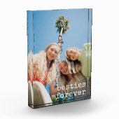 Moderne Beste Vrienden Custom Besties Forever Over Fotoblokken (Links)