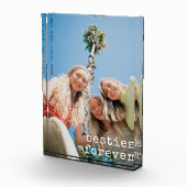 Moderne Beste Vrienden Custom Besties Forever Over Fotoblokken (Rechts)