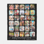 Moderne BESTE VRIENDEN FOREVER 30 Fotocollage Fleece Deken (Voorkant)