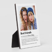 Moderne Beste vrienden fotoblok, Bestie display Fotoplaat (Zijkant)