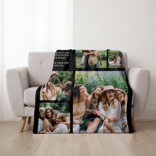 Moderne beste vrienden voor altijd   6 Foto Fleece Deken