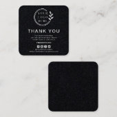 Moderne bestelling Hartelijk dank voor aangepaste  Vierkante Visitekaartje (Voorkant / Achterkant)