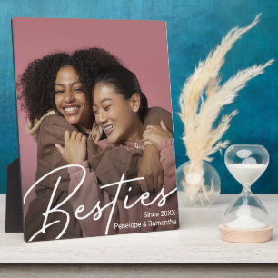 Moderne Besties Foto Gift Fotoplaat
