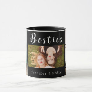 Moderne Besties Fotocollage Mok