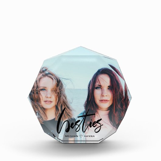 Moderne beties zwarte kalligrafie fotoblokken (Voorkant)