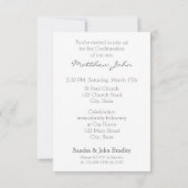 Moderne Bevestigingsuitnodiging Kies uw Kleur 2 Kaart (Achterkant)