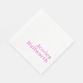 Moderne bewerkbare bedrijfsnaam of voor- & achtern servet (Hoek)