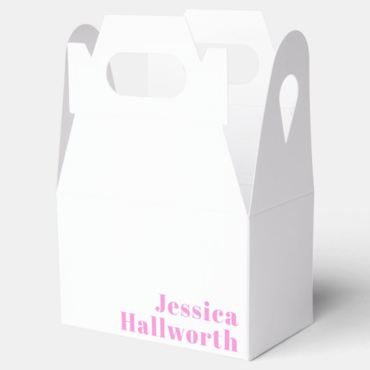 Moderne bewerkbare bedrijfsnaam of voor- en achter bedankdoosjes (Geopend)