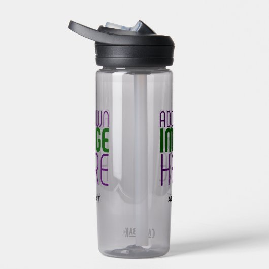 MODERNE BEWERKBARE EENVOUDIGE ASH AFBEELDING TEKST WATERFLES (Rechts)