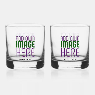 MODERNE BEWERKBARE EENVOUDIGE HELDERE AFBEELDING T WHISKY GLAS