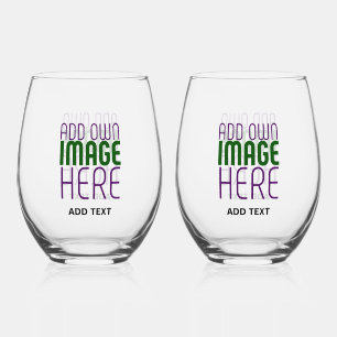 MODERNE BEWERKBARE EENVOUDIGE HELDERE AFBEELDING T WIJNGLAS ZONDER VOET